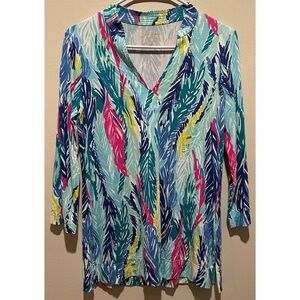 Lilly Pulitzer Women's Light As‎ A Feather V Neck Top Size XS
